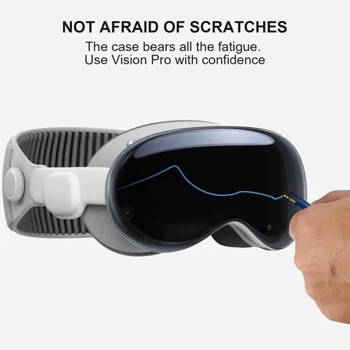 Vista 4 de for Vision Pro Case Clear Soft Protective Cover for Vision Pro VR TPU Anti-Scratch Case Shockproof Waterproof Cover for Apple Vision Pro VR Glasses