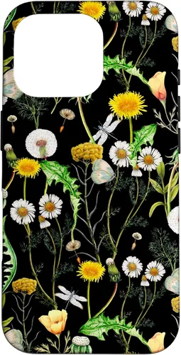 Vista 20 de iPhone 11 Pro Wildflowers Botanical Daisy Flores Dandelion Libélula Estuche de regalo