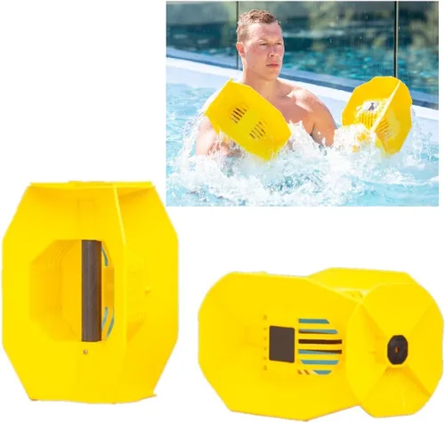 Vista 7 de Hydro Tone Hydro-Bell - Par de mancuernas para ejercicio de piscina, pesas de agua acuática para entrenamiento de fuerza funcional, resistente a