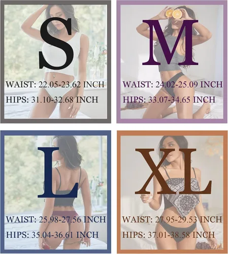 Vista 4 de FINETOO Paquete de 10 tangas de algodón para mujer transpirables de tiro bajo bragas para mujer ropa interior sexy XL S