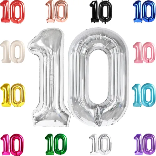 Vista 44 de Globo negro del número 0 de 40 pulgadas – globo número 0, decoraciones