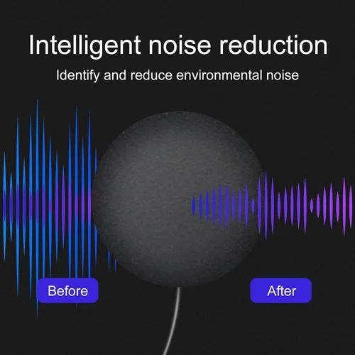 Vista 4 de Auriculares para casco de motocicleta Bluetooth 5.0, auriculares deportivos con reducción de ruido, respuesta automática, control de volumen