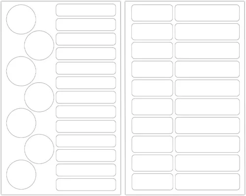Vista 2 de ETIKids 40 Etiquetas adhesivas laminadas personalizables multiusos (básicas) para guardería y escuela.