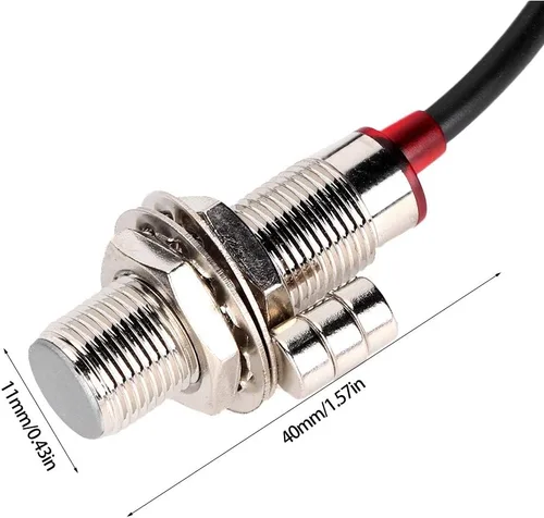 Vista 6 de Aramox Cable del velocímetro de la motocicleta de Digitaces, sensor del odómetro del tacómetro con 3 imanes