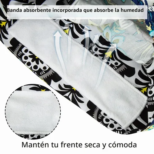 Vista 4 de Gorras de Exfoliación para Mujer Bouffant, Gorras de Exfoliación Ajustables, Gorra de Trabajo con Bolso para Cola de Caballo, Gorra de Ducha