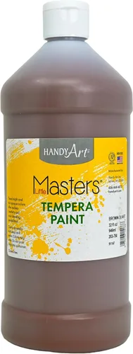 Vista 23 de Handy Art Little Masters - Pintura al temple (16 onzas), color marrón