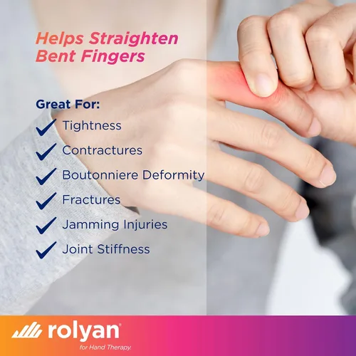 Vista 4 de Rolyan Férula de Extensión de Dedo Sof-Stretch, Extra Pequeña, Blanca, Férula de Dedo con Ajuste Regulable, Soporte de Dedo Sin Látex para Extensión