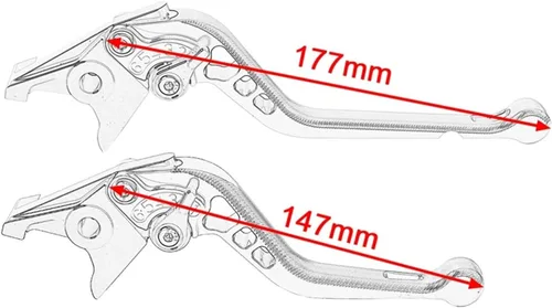 Vista 2 de Palancas de freno de embrague de motocicleta para Suzuki GSX600F GSX750F 1998 2006 para Katana DL650 V-Strom 2004-2010 GSF600F 1989-1997