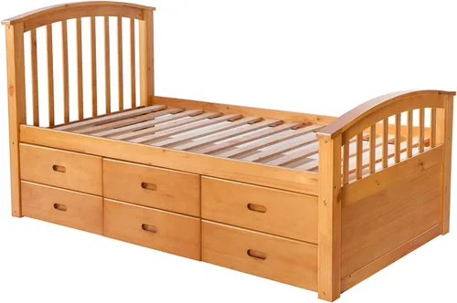 Vista 6 de Cama doble con almacenamiento, con cama corrediza y cajones para invitados