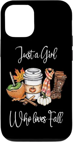 Vista 25 de iPhone 12 Pro Max Just A Girl Who Loves Fall Pumpkin Spice Boot Estuche de regalo de girasol
