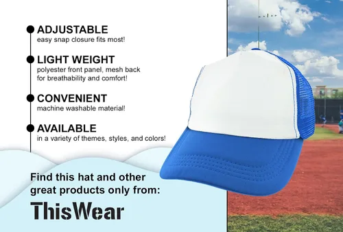 Vista 7 de ThisWear Senior 2025 70's Retro Style Snapback Trucker Hat