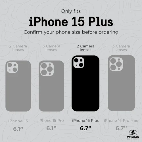 Vista 4 de Pelican Ranger Series - Funda para iPhone 15 Plus de 6.7 pulgadas [compatible con MagSafe] [antiamarillento] Funda magnética para teléfono
