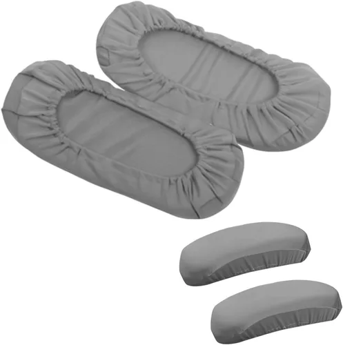 Vista 9 de 1 par de fundas para sillas con reposabrazos, fundas elásticas para sillas de computadora, fundas suaves para sillas de escritorio, protectores