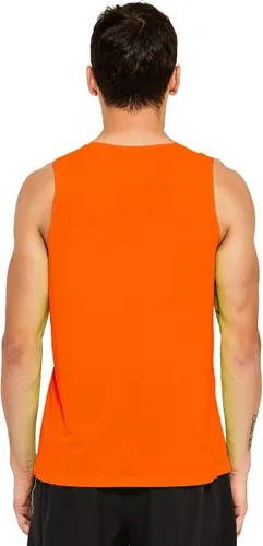 Vista 3 de DEMOZU Camiseta sin mangas de neón para hombre, brillante, para entrenamiento, gimnasio, atletismo, rave, fiesta, camiseta sin mangas