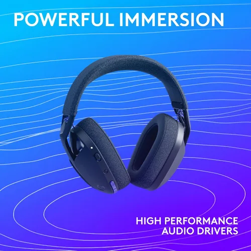 Vista 6 de Logitech G321 Lightspeed - Auriculares inalámbricos Bluetooth para juegos, comodidad y ajuste dinámicos, micrófono Boom de 16 kHz, más de 20 horas