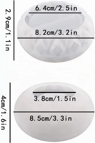 Vista 5 de Molde de silicona para macetas suculentas, moldes de hormigón y molde de cemento para hacer macetas pequeñas y jarrones
