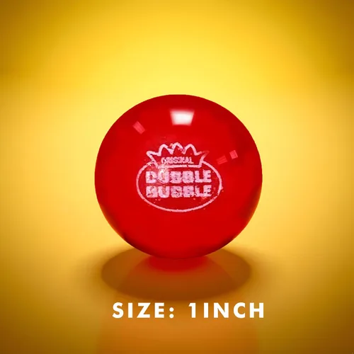Vista 4 de Very Cherry Dubble Bubble Gumballs Bolas de chicle rellenas de caramelo de 1 pulgada 1.5 libras