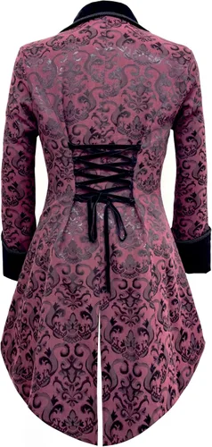 Vista 2 de Chaqueta steampunk para mujer, estilo victoriano, gótico, medieval, vintage