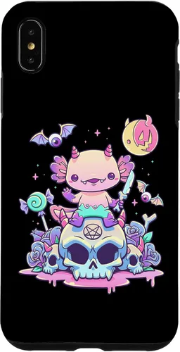 Vista 11 de Pastel Goth Axolotl Creepy Gothic Kawaii Anime Aesthetic Case for iPhone 16
