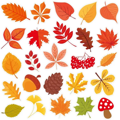 Vista 23 de MARFOREVER 50 PCS Calcomanías de Gel para Ventanas de Otoño, Cosecha de Otoño Calabazas Hoja de Arce Piñas Calcomanías de Gel Gruesas para Ventanas