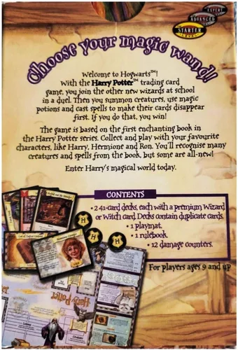 Vista 2 de Juego de cartas coleccionables de Harry Potter para dos jugadores