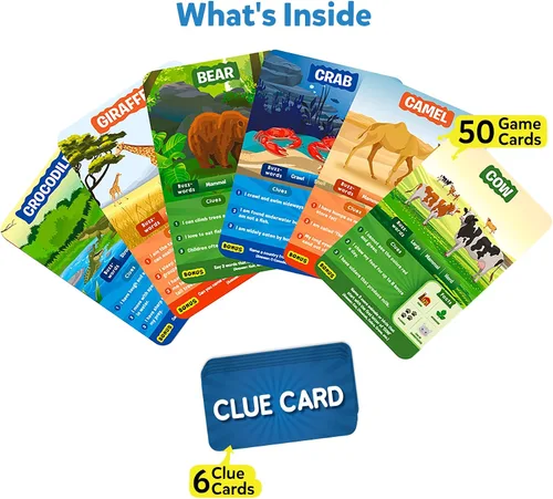 Vista 2 de Skillmatics Guess in 10 Animal Planet & Train of Thought Bundle, juegos para niños, adolescentes y adultos, regalos para niños y niñas de 6, 7, 8, 9