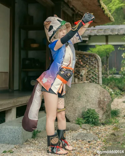 Vista 2 de LTAKK Genshin Impact - Disfraz de anime para mujer