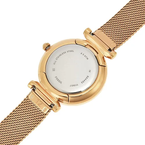 Vista 13 de Fossil Carlie Mini Reloj casual de cuarzo de acero inoxidable para mujer