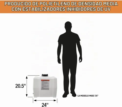 Vista 8 de Romotech Depósito horizontal cuadrado de polietileno.