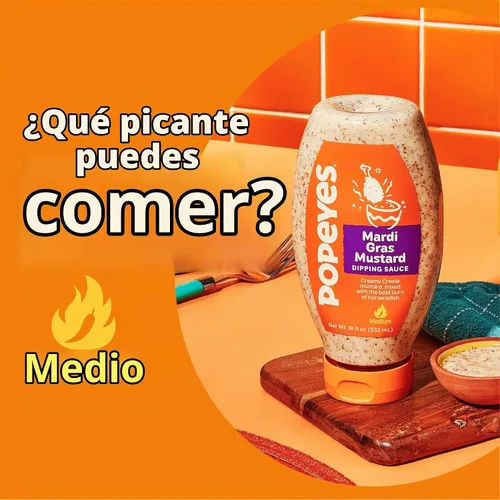Vista 4 de Salsa para Sumergir de Mostaza Mardi Gras de Popeyes