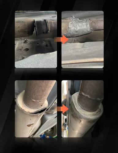 Vista 4 de Visbella Sellador para Sistema de Escape de Vehículos Automotrices, Adhesivo de Reparación Profesional Anti-Colapso Súper Pegamento Sellador