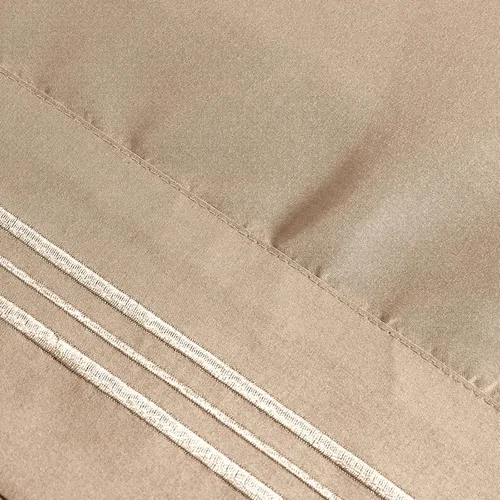 Vista 4 de P Pothuiny Fundas de almohada 100% microfibra – Fundas de almohada beige súper suaves de 20 x 30 pulgadas – Juego de 2 fundas de almohada