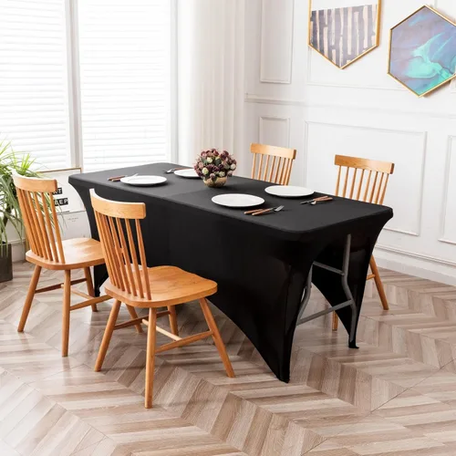 Vista 7 de Funda de cama de pestañas negra ajustada para mesa de pestañas de 6 pies o cama de masaje, extensión de pestañas elásticas de elastano para mesa