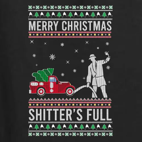 Vista 2 de Wild Bobby Merry Christmas Shitter's Full Funny Ugly Christmas Sweater Crewneck Graphic Sweatshirt
