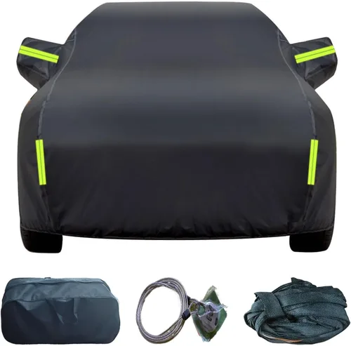 Vista 9 de Funda impermeable para automóvil Opel Monterey Monza Movano, tela Oxford gruesa, antiarañazos, excrementos de pájaros, hojas caídas, polvo, fundas