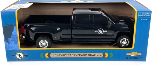 Vista 7 de Big Country Toys Juguete de Camión Realista Chevrolet Silverado Dually y Enganche de Remolque, Escala 1:20 Juguetes de Granja para Niños de 3 Años