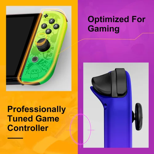 Vista 3 de Controller for Nintendo Switch, Replacement Wireless LR Controllers Support Dual VibrationWake-up