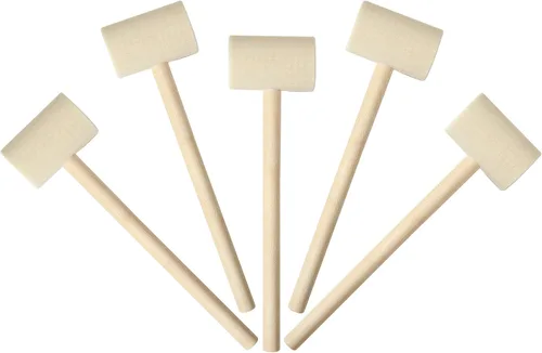 Vista 7 de MIHEY 18 piezas Mini martillo de madera creativo golpeando mazo educativo