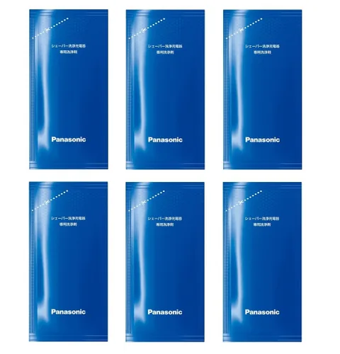 Vista 2 de [Juego de compra a granel] Cargador de limpieza de afeitadora Panasonic LAMDASH dedicado agentes de limpieza -6 piezas- (importación de Japón) por