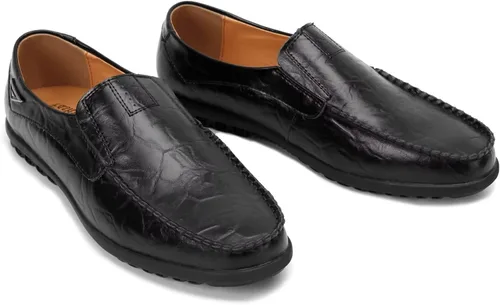 Vista 2 de Mocasines de cuero casuales de alta calidad para hombre, zapatos de conducción, mocasines para hombre, ligeros y transpirables