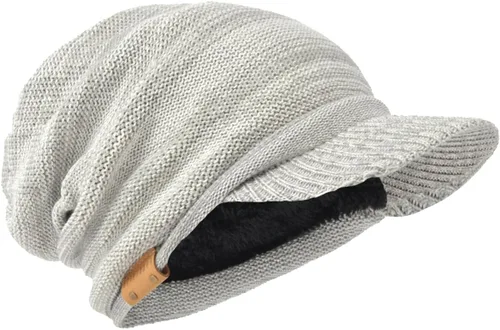 Vista 4 de Gorro de punto vintage para hombre con visera B319