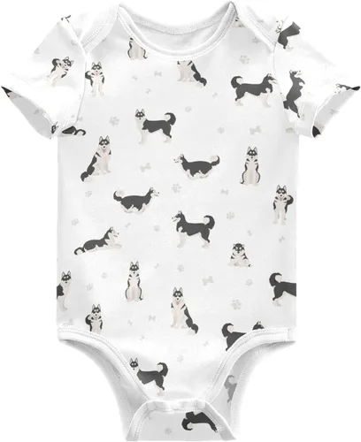 Vista 22 de vvfelixl Trajes de bebé lindos conjuntos de cachorros de manga corta de algodón ropa de bebé para niños niñas 0-24 meses