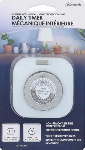 Vista 6 de Westek Temporizador mecánico diario TM1601DHB, salida única, color blanco