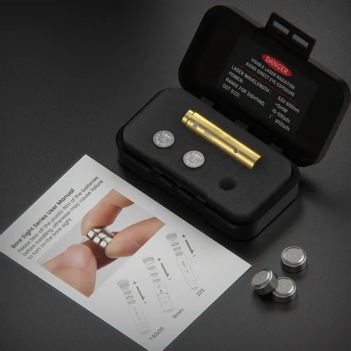 Vista 7 de Feyachi Bore Sight 0.354 in Red Dot Laser Zeroing Bore Sighter Pistol Laser Boresighter con 3