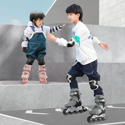 Vista 8 de SWAY Patines en línea ajustables para niños, adolescentes y adultos, ruedas iluminadas de alto rendimiento, patines en línea ideales para niños
