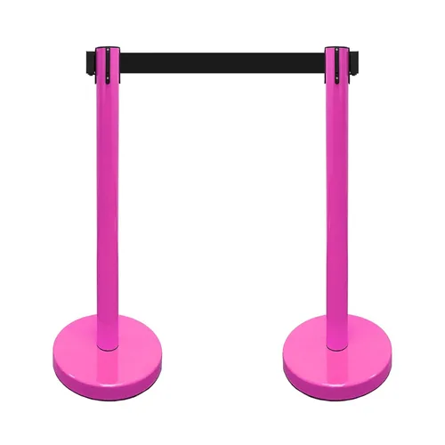 Vista 25 de VIP Crowd Control - Juego de barreras de seguridad con cinturones retráctiles, 91 cm de altura, cinturón de 198 cm y soporte de pared Cinturón
