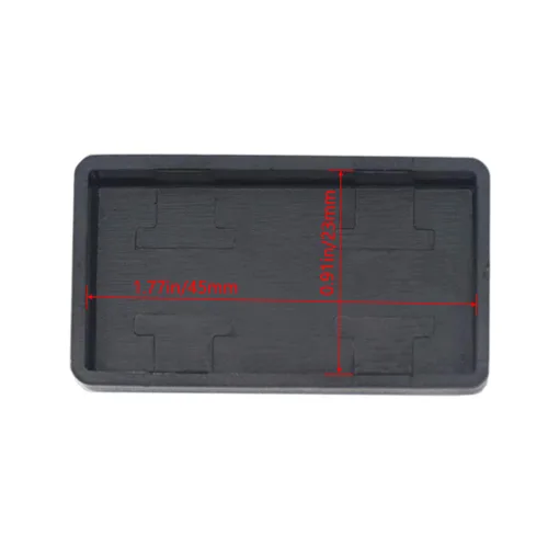 Vista 6 de Zulkit 12 cajas de proyecto de plástico ABS para proyectos eléctricos, caja de conexiones de energía, color negro, 1.97 x 1.10 x 0.59 pulgadas 12