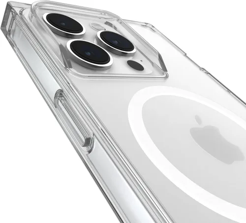 Vista 5 de Case-Mate BLOX - Funda transparente para iPhone 15 Pro, protección contra caídas de 12 pies, compatible con MagSafe, antiamarilleamiento, cubierta