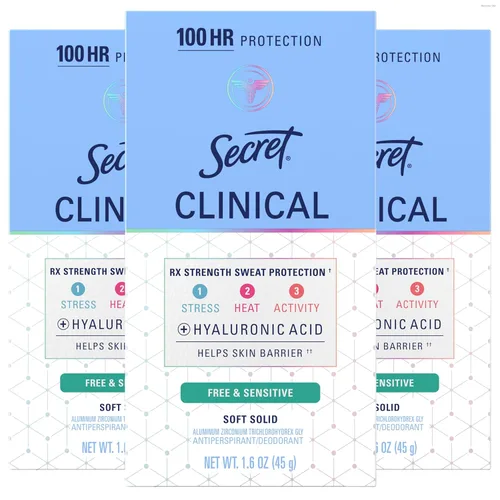 Vista 12 de Secret Clinical Strength desodorante antitranspirante para mujeres, respuesta al estrés, 3X protección contra el estrés, 72 horas de protección