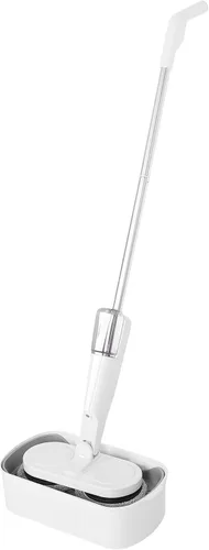 Vista 3 de Trapeador eléctrico inalámbrico potente limpiador de suelos con rociador de agua ligero Agua grande USB recargable para limpieza de oficina en casa